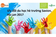 Ưu đãi du học hè trường Saxion, Hà Lan 2017