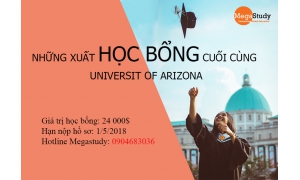 Cơ hội cuối cùng cho học bổng lên đến 24,000$/năm của University of Arizona