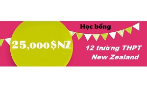 Học bổng New Zealand 2018 tới 25000$ NZ từ 12 trường THPT tại Wellington