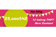 Học bổng New Zealand 2018 tới 25000$ NZ từ 12 trường THPT tại Wellington