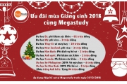 Ưu đãi mùa Giáng sinh 2018 cùng Megastudy