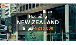 Học bổng NZ$5,000 cho bậc cử nhân tại Media Design School, New Zealand