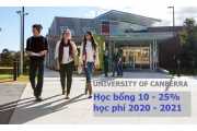 Học bổng du học Úc 2020 – 2021 tại University of Canberra lên đến gần 400 triệu đồng